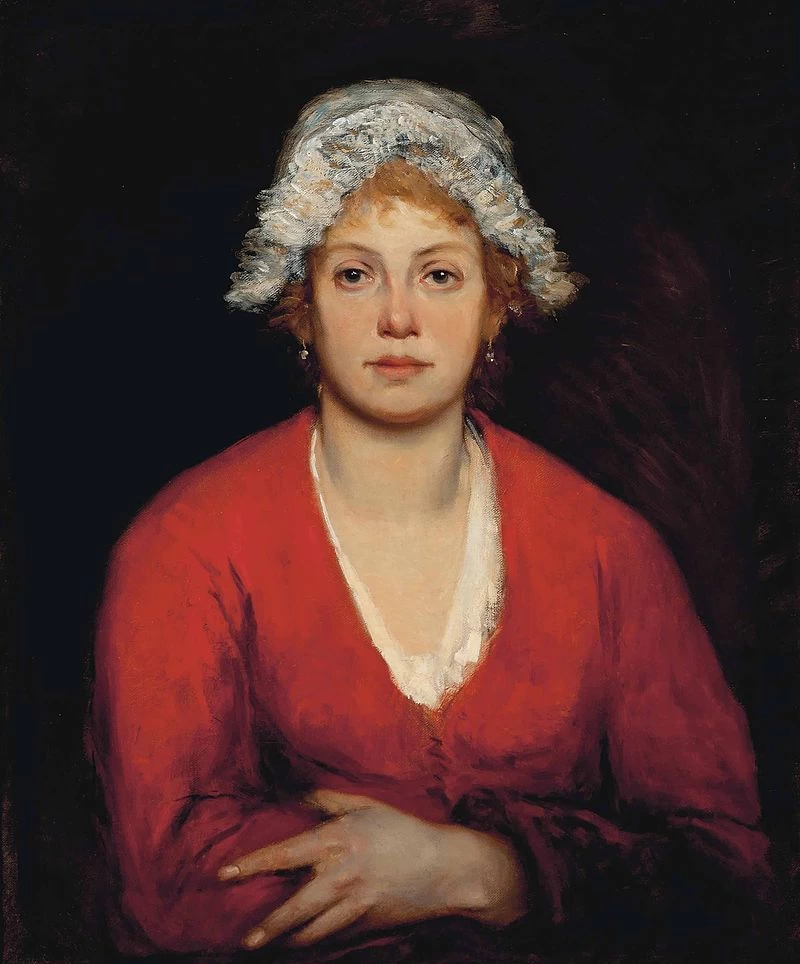 Ritratto di una ragazza in abito rosso (1878)